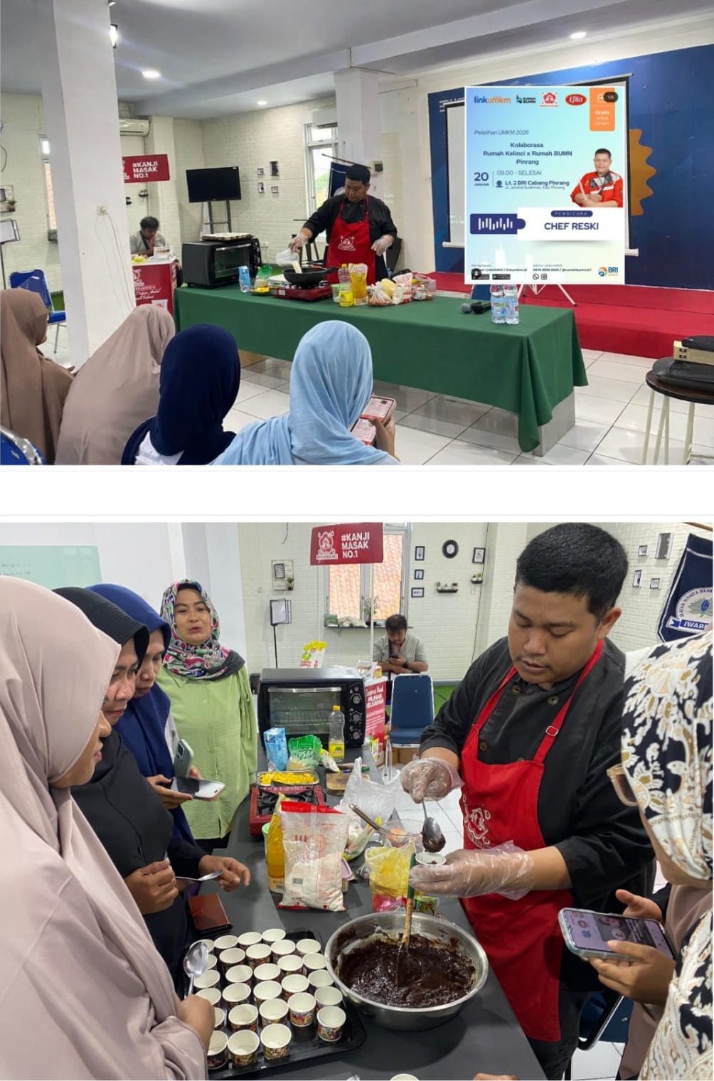 BRI Pinrang Dorong UMKM Naik Kelas Lewat Cooking Class Rumah BUMN
