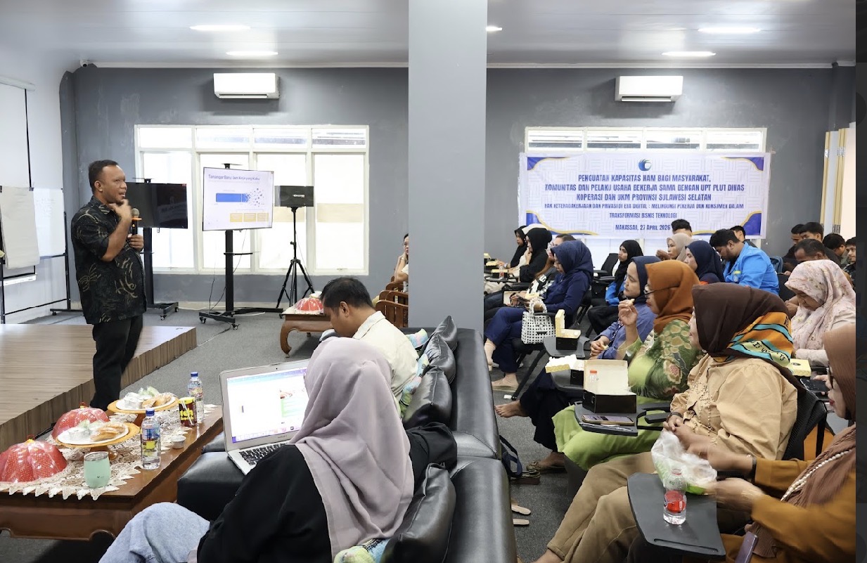 Bukan Sekadar Omzet! PLUT Sulsel dan Kemenham Dorong UMKM "Naik Kelas" Lewat Standar HAM dan Keamanan Data